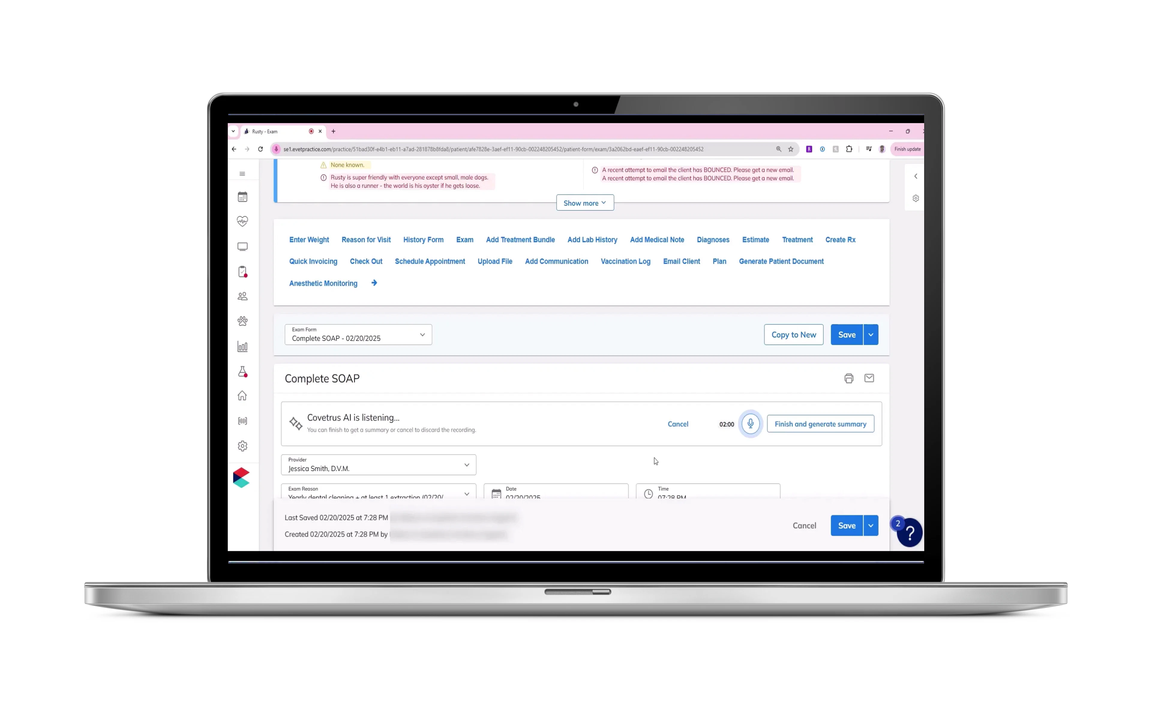 screenshot of Covetrus Pulse